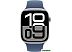 Умные часы Apple Watch Series 10 46 мм (алюминиевый корпус, серебристый/синий, спортивный силиконовы Умные часы Apple Watch Series 10 46 мм (алюминиевый корпус, серебристый/синий, спортивный силиконовы