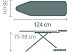 Гладильная доска Brabantia B 124x38 см 134364 (голубой деним/каркас черный) Гладильная доска Brabantia B 124x38 см 134364 (голубой деним/каркас черный)