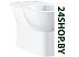 Унитаз GROHE Bau Ceramic 39429000 Унитаз GROHE Bau Ceramic 39429000