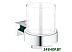 Стакан с держателем GROHE Essentials Cube 40755001 Стакан с держателем GROHE Essentials Cube 40755001