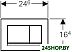 Панель смыва Geberit Sigma 30 115.883.KJ.1 (белый/глянцевый хром) Панель смыва Geberit Sigma 30 115.883.KJ.1 (белый/глянцевый хром)