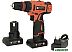 Дрель-шуруповерт Калибр ДА-16/2+ 76669 (с 2-мя АКБ, кейс)