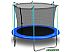 Батут Atlas Sport 312 см - 10ft (с лестницей, внутренняя сетка, синий) Батут Atlas Sport 312 см - 10ft (с лестницей, внутренняя сетка, синий)