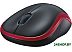 Мышь Logitech M186 (черный/красный)