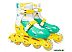 Роликовые коньки Ricos Kudo PW-128 S (р. 31-34, бирюзовый/желтый) Роликовые коньки Ricos Kudo PW-128 S (р. 31-34, бирюзовый/желтый)