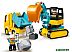 Конструктор LEGO Duplo Грузовик и гусеничный экскаватор (10931)