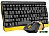 Офисный набор A4Tech Fstyler FG1110 (черный/желтый) Офисный набор A4Tech Fstyler FG1110 (черный/желтый)
