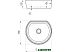 Умывальник Ravak Moon 1C XJN01300001 Умывальник Ravak Moon 1C XJN01300001