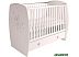 Детская кроватка Polini Kids French 710, Teddy (с ящиком, белый)