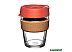 Многоразовый стакан KeepCup Brew Cork M Black 340мл (красный)