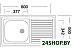 Кухонная мойка КромРус S 416 RUS (правый)