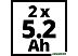 Набор аккумуляторов Einhell Twinpack 4511526 (18В/5.2 Ah) Набор аккумуляторов Einhell Twinpack 4511526 (18В/5.2 Ah)