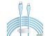 Кабель Baseus Pudding Series USB Type-C - Lightning (2 м, голубой) Кабель Baseus Pudding Series USB Type-C - Lightning (2 м, голубой)