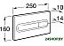 Панель смыва Roca PL1 Dual (хром) [890095001]