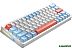 Клавиатура Cyberlynx ZA63 Pro White Blue Orange (TNT Yellow) Клавиатура Cyberlynx ZA63 Pro White Blue Orange (TNT Yellow)