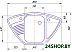 Кухонная мойка AlfaGrant Alster AG-010 (платина)