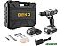 Дрель-шуруповерт Deko DKCD20 Black Edition SET 3 063-4050 (с 2-мя АКБ, кейс)
