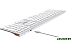 Клавиатура A4Tech Fstyler FBX50C (серебристый/белый)