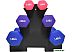 Гантельный ряд Atlas Sport Fitnes 12 кг с подставкой (2x1кг+2x2кг+2x3кг)
