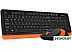Клавиатура + мышь A4Tech Fstyler FG1010 (черный/оранжевый) Клавиатура + мышь A4Tech Fstyler FG1010 (черный/оранжевый)