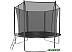 Батут GetActive Jump 10ft - 312 см с лестницей, внутренней сеткой (черный)