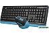Офисный набор A4Tech Fstyler FG1035 (черный/синий ) Офисный набор A4Tech Fstyler FG1035 (черный/синий )