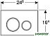 Панель смыва Geberit Sigma 21 115.884.SI.1 (хром глянцевый) Панель смыва Geberit Sigma 21 115.884.SI.1 (хром глянцевый)