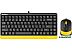 Офисный набор A4Tech Fstyler F1110 (черный/желтый) Офисный набор A4Tech Fstyler F1110 (черный/желтый)