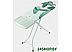 Гладильная доска Brabantia C 124x45 см 118487 (тропические листья/каркас мятный) Гладильная доска Brabantia C 124x45 см 118487 (тропические листья/каркас мятный)