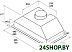 Кухонная вытяжка Jetair Viera Lux GR/A/72 PRF0174907 Кухонная вытяжка Jetair Viera Lux GR/A/72 PRF0174907