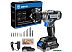 Дрель-шуруповерт Deko DKCD20V PRO 080-1001 (с 2-мя АКБ, кейс, оснастка)