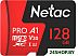 Карта памяти Netac P500 Extreme Pro 128GB NT02P500PRO-128G-R + адаптер