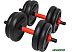 Набор гантелей с соединительным грифом TREX Sport 6 в 1 15 кг