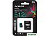 Карта памяти A-Data Premier Pro AUSDX512GUI3V30SA2-RA1 microSDXC 512GB (с адаптером)