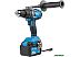 Ударная дрель-шуруповерт Bull SR 1805 (с 2-мя АКБ 6 Ah, кейс)