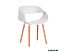 Стул с подлокотниками TetChair QXX mod. C1058 (белый/натуральный) Стул с подлокотниками TetChair QXX mod. C1058 (белый/натуральный)