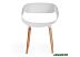 Стул с подлокотниками TetChair QXX mod. C1058 (белый/натуральный) Стул с подлокотниками TetChair QXX mod. C1058 (белый/натуральный)