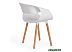 Стул с подлокотниками TetChair QXX mod. C1058 (белый/натуральный) Стул с подлокотниками TetChair QXX mod. C1058 (белый/натуральный)