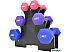 Гантельный ряд Atlas Sport Fitnes 12 кг с подставкой (2x1кг+2x2кг+2x3кг)