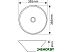 Умывальник Melana MLN-7020-B5 T4006H-B5 (персиковый) Умывальник Melana MLN-7020-B5 T4006H-B5 (персиковый)