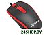 Мышь Perfeo PF-383-OP Profil (черный/красный)