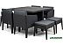 Обеденная группа Keter Columbia Dining Set 247484 (графит) Обеденная группа Keter Columbia Dining Set 247484 (графит)