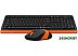 Клавиатура + мышь A4Tech Fstyler FG1010 (черный/оранжевый) Клавиатура + мышь A4Tech Fstyler FG1010 (черный/оранжевый)