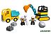 Конструктор LEGO Duplo Грузовик и гусеничный экскаватор (10931)