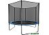 Батут GetActive Jump 8ft - 252 см с лестницей, внешней сеткой (синий) Батут GetActive Jump 8ft - 252 см с лестницей, внешней сеткой (синий)