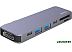 USB-хаб Deppa USB-C адаптер для MacBook 7 в 1 (графит)