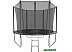 Батут GetActive Jump 10ft - 312 см с лестницей, внутренней сеткой (черный)