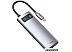 USB-хаб Baseus Metal Gleam Series 6-in-1 Type-C CAHUB-CW0G USB-хаб Baseus Metal Gleam Series 6-in-1 Type-C CAHUB-CW0G