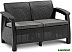 Комплект садовой мебели Keter Corfu Rest Set 241725 (графит)