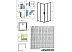 Душевой уголок Radaway Idea Black KDD 80x80